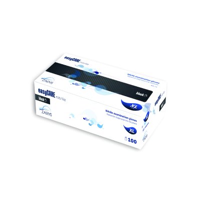 Nitrilové rukavice, čierne, balenie 100 ks XL | ZARYS, RNBC03XL