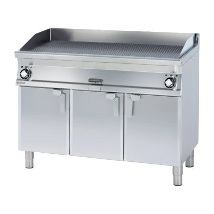 Grilovacia doska 119x52 elektrická ryhovaná s podstavbou 400 V | RM - FTR-712ET