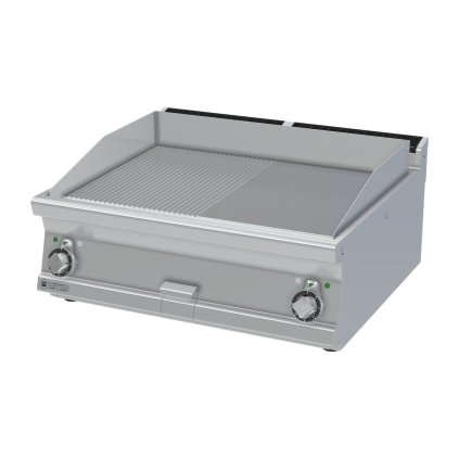 Grilovacia doska 79x52 elektrická kombinovaná bez podstavy 400 V | RM - FTLRT-78ET