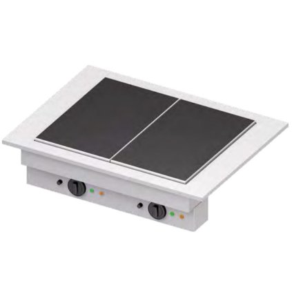 107945 sklokeramicka varna deska 2x gn 1 1 0 3 kw 830x620x390 mm stalgast st318081