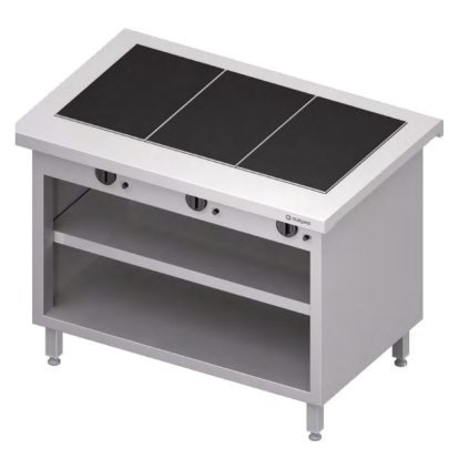 108191 centralni stul se sklokeramickou varnou deskou 0 45 kw 1132x750x880 mm stalgast st233111