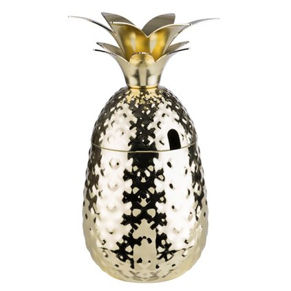 140210 hrnek nerezovy pohar ve tvaru ananasu s vickem 0 5 l aps pineaple