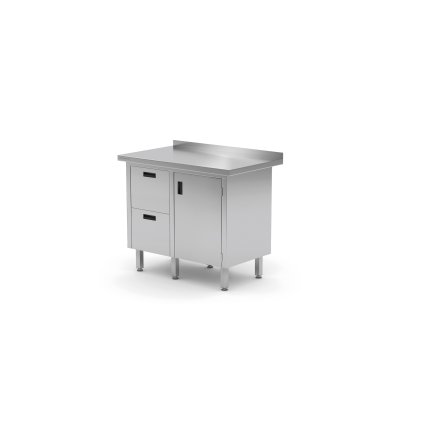 149996 nastenny stul se dvema zasuvkami vlevo a skrinkou s kridlovymi dvermi 830x700x850 mm technica 136l8370