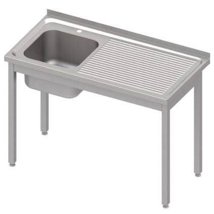 168737 stul s umyvadlem s jednou misou vlevo bez police 900x700x850 mm stalgast 983837090