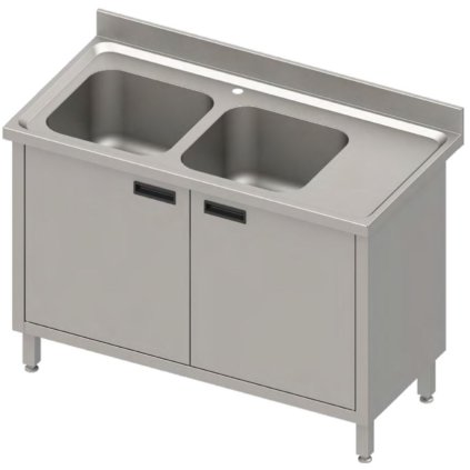 170069 stul s dvojdrezem na leve strane se skrinkou 1300x700x850 mm stalgast 984637130