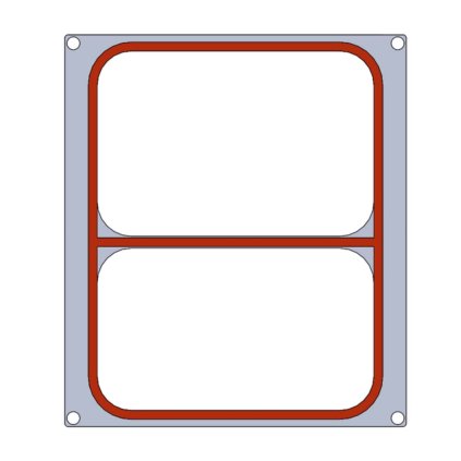 5769 matrice na dvoudilnou nadobu 227x178 mm pro zatavovaci stroj 273000 227x178 mm technica platinum line