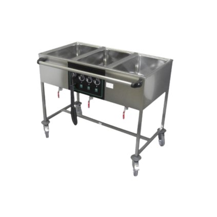 VOZÍK EKG 3/III L ECO BOČNÉ OVLÁDANIE, S TRNOŽOU | ABNER, 90415