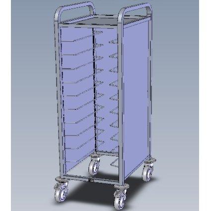 VOZÍK NEK 1-10 odkladací | ABNER, 12376