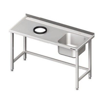 28337 stul s drezem z prave strany a otvorem na odpadky 1200x600x850 mm stalgast 980936120