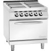 Elektrický sporák 4 platničky s elektrickou rúrou, 800x900x900 mm | BARTSCHER, 296325