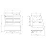 Witryna chlodnicza nastawna 125 lTECHNICA Cold Line 819645