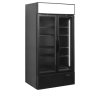 Presklená chladiaca skriňa | TEFCOLD FSC1000H BLACK