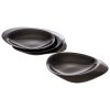 167237 1 servirovaci talir 85x80x10 mm cerny 4 ks aps pebbles