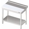 27089 pristenny stul s polyetylenovou deskou a polici 1500x600x850 mm stalgast 980596150