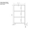 30851 2 skladovy regal s plnymi policemi 1000x400x1800 mm stalgast 981854100