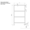 31142 2 skladovy regal s perforovanymi policemi 1000x600x1800 mm stalgast 981896100