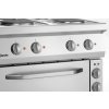 Plynový sporák 4 platničky s elektrickou rúrou, 800x700x850 mm | BARTSCHER, 286225