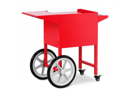 Vozík na stroj na popcorn - červený -51 x 37 cm