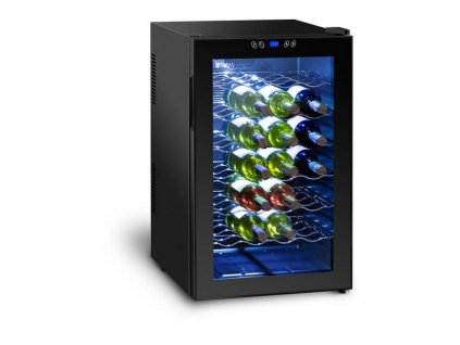 Vinotéka - jednodveřová lednice na víno,černá obsah 80 l, EM-10010988-ME -2019
