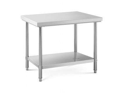 Stůl z ušlechtilé oceli - 100 x 70 cm - nosnost 120 kg - Royal Catering