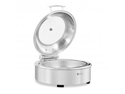 Chafing dish - kulatá nádoba s okénkem - Royal Catering - 5,5 l