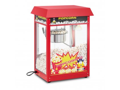 Stroj na popcorn - retro design - 150 / 180 °C - červený - Royal Catering