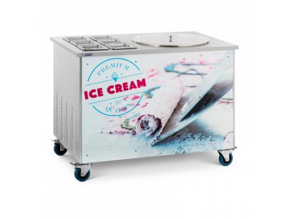Stroj na rolovanou zmrzlinu - O 50 x 2,5 cm - 6 nádob s víky - Royal Catering