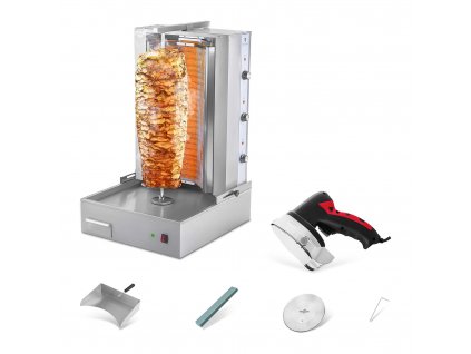 Elektrický gril na kebab a gyros + elektrický nůž na kebab zdarma