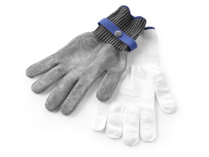 Ochranné rukavice proti pořezání, certifikované , HENDI, velikost L, (L)330mm