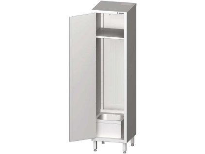 256149 1 ocelova skrinka s umyvadlem 500x500x2000 mm