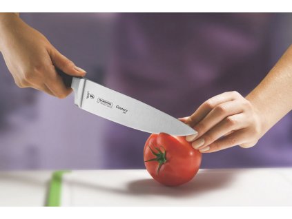 Nůž šéfkuchaře Century, Tramontina, Černá, (L)390mm