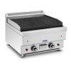 Lávový gril - zemní plyn - 2 x 7200 W - 50 x 47 cm - 0 - 460 °C - Royal Catering