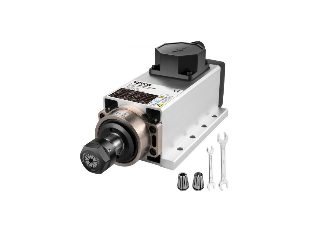 vzduchom chladený vretenový motor 2,2 kW CNC vretenový motor 220V štvorcový vzduchom chladený vretenový motor ER20 Klestin 24000 ot/min CNC vretenový motor 6A vretenový motor 400 Hz pre CNC frézu gravírovanie
