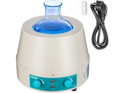 1000ml magnetické miešadlo vykurovacie teleso 350W vykurovacie miešadlo digitálny displej pre banky s okrúhlym dnom