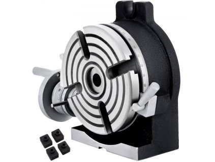 Vertikálny a horizontálny otočný stôl 150 mm/5,9 palca, 150 mm deliaca hlava okrúhleho otočného pracovného stola Frézovací systém Indexový systém Nastaviteľná skrutka 5,9 palca indexový systém deliacich dosiek