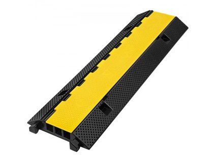 3-kanálový gumový ochranný kábel Ramp 1,2 x 1,2 palca Heavy Duty Channel Cable Cover Ramp Cover Impact Speed Driveway Cable Hose Ramp Protector
