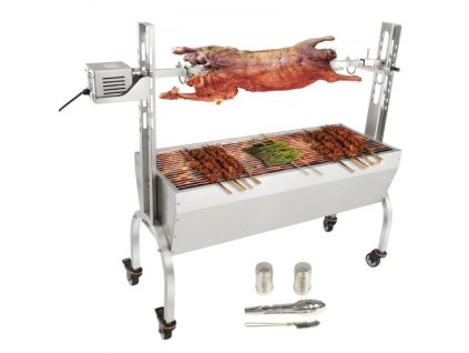 Roaster Spit Rotisserie BBQ Grill Celé prasa jahňacie kurča Roaster 50W 90LBS