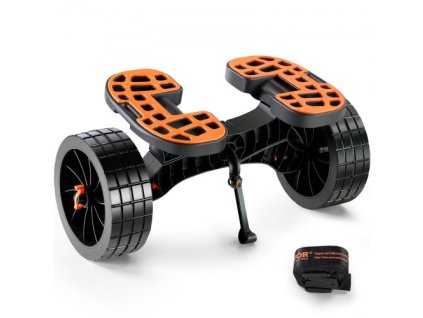 Vozík na kajak Heavy Duty, nosnosť 320 lbs, odnímateľný vozík na kanoe s 10'' pevnými pneumatikami, nastaviteľnými držiakmi a protišmykovou opierkou na nohy, pre kajaky Kanoe Paddleboardy Plávajúce podložky Jon Boats