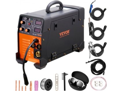 Zváračka MIG 250 Amp Zváračka MIG LIFT TIG 3 v 1 Zváračka 220V Zváračka LIFT TIG Zváračka MMA Stick Zváračka s invertorom IGBT DC Kombinovaná zváračka s digitálnym displejom