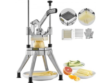 Komerčný krájač zeleniny a ovocia 1/4" čepeľ Heavy Duty Profesionálny krájač potravín na krájanie hranolčekov Kattex Krájač cibule z nehrdzavejúcej ocele na paradajky papriky zemiaky huby