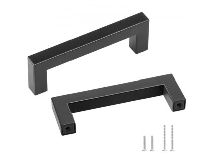 30 Pack Cabinet Pulls, 3.86in / 96mm Center to Center Thin Square Drawer Kitchen Cabinets, nerezové úchyty dverí Moderné kuchynské skrinky pre kuchynské kúpeľňové barové kovania Matte Black
