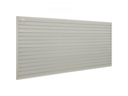 Lamelové panely , 4 stopy x 1 stopa sivé garážové nástenné panely 12 "V x 48" L (sada 8 panelov), vysoko výkonné garážové nástenné panely pre organizáciu maloobchodu, garážových stien a remeselných obchodov