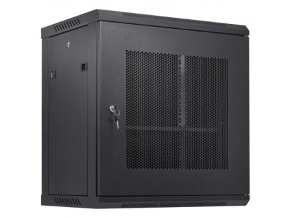 Sieťová serverová skriňa na stenu 12U, 15,5'' hlboká, možnosť montáže do racku, max. hmotnosť 200 lb. Nosnosť na zemi, s uzamykateľnými bočnými panelmi dverí, pre IT zariadenia, A/V zariadenia