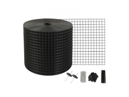 6 palcov x 100 stôp solárnych panelov Bird Guard, Critter Guard Roll Kit so 100 ks spojovacích prvkov z hliníkovej zliatiny, ochrana solárnych panelov s PVC povlakom z nehrdzavejúcej ocele, 1/2 palca drôtené pletivo