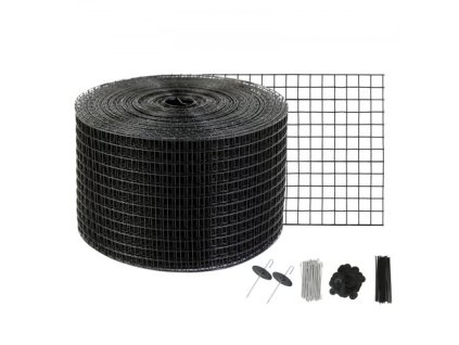8" x 100ft Solar Panel Bird Guard, Critter Guard Roll Kit so 100ks spojovacích prvkov z hliníkovej zliatiny, Solar Panel Guard s PVC povlakom z nehrdzavejúcej ocele, 1/2 palca drôtené pletivo