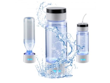 Generátor vodíkovej vody vo fľaši , 380 ml / 13,4 oz Prenosný generátor vodíkovej vody, technológia SPE Ionizátor vody bohatej na vodík s nosovou inhalačnou trubicou a samočistením