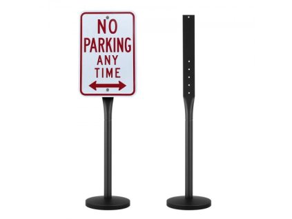 Liatinový stojan na nápisy 4 ft Prenosný stojan na nápisy U-Channel s čiernymi kolesami