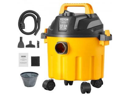 Vysávač pre mokré/suché dielne 10L 2 Top HP s bohatým príslušenstvom hubice Žltá