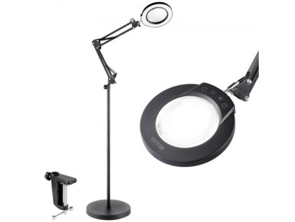 5X podlahová lupa s LED svetlom a stojanom 5 farebných režimov 3 v 1