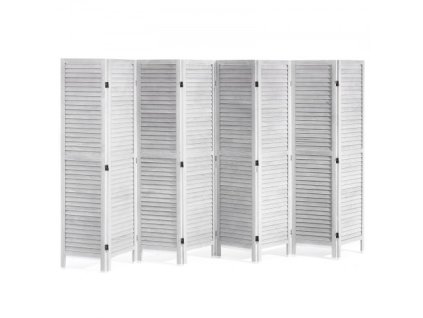 Drevený rozdeľovač izieb Drevený paraván 8 panelov oddeľujúcich miestnosť